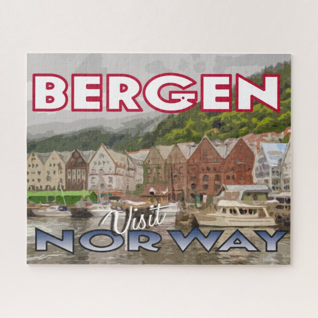 Bergen, Visit Norway Puzzle (Horizontal)