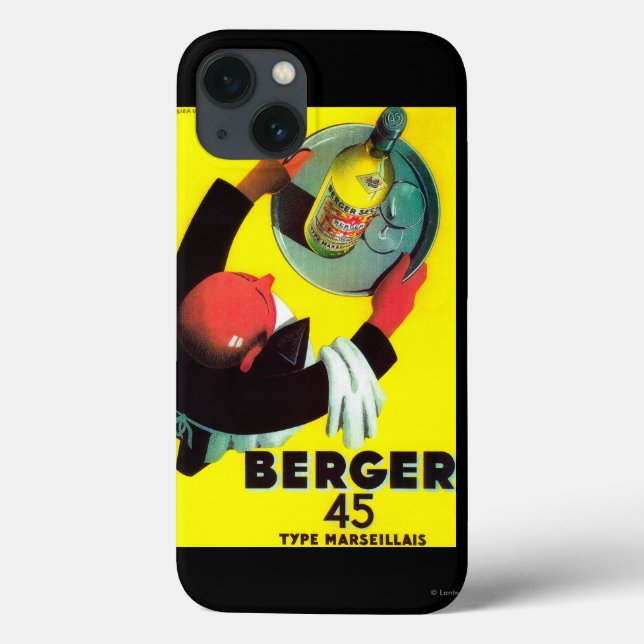 Berger 45 Vintage PosterEurope Case-Mate iPhone Case (Back)