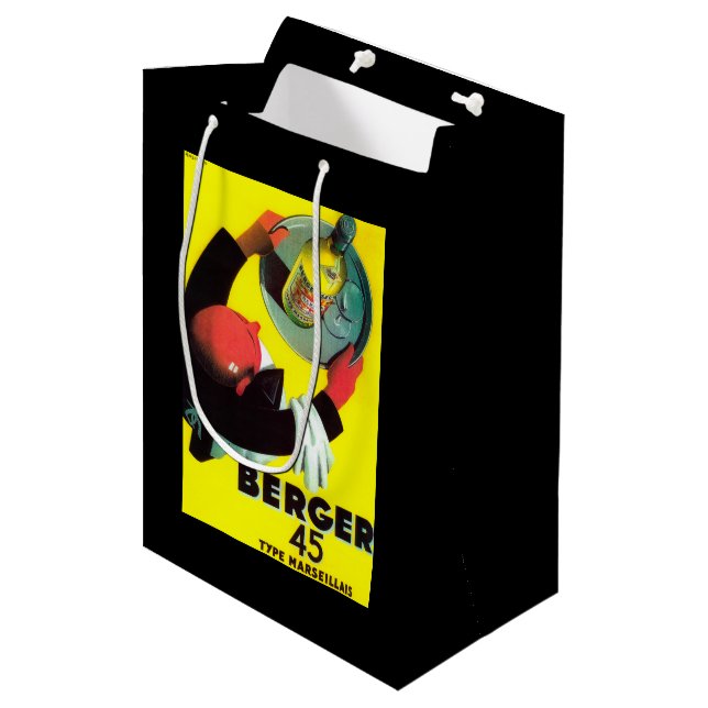 Berger 45 Vintage PosterEurope Medium Gift Bag (Front Angled)