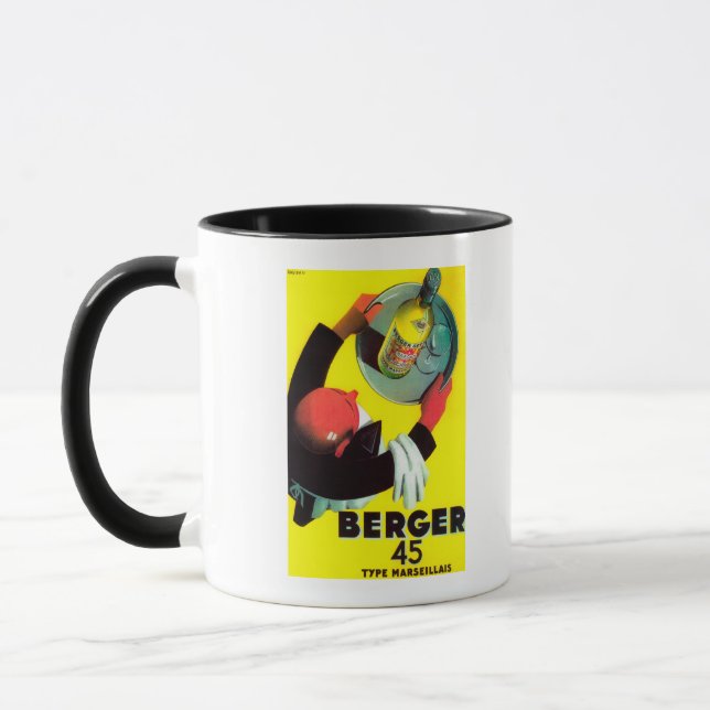 Berger 45 Vintage PosterEurope Mug (Left)