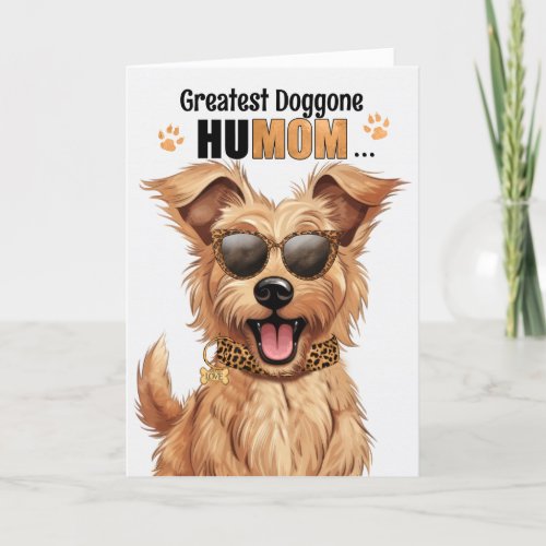 Berger Picard Dog Greatest HuMOM Mothers Day Holiday Card