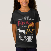 Berger Picard Dog Pizza lover owner Christmas Birt T-Shirt