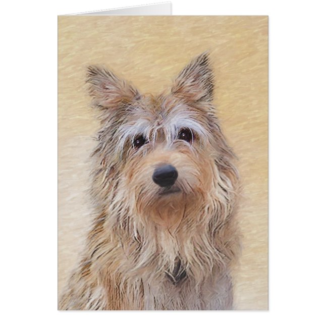 Berger Picard Painting - Cute Original Dog Art (Front)