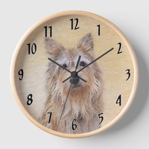 Berger Picard Painting _ Cute Original Dog Art Clock