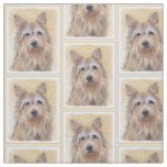 Berger Picard Painting - Cute Original Dog Art Fabric