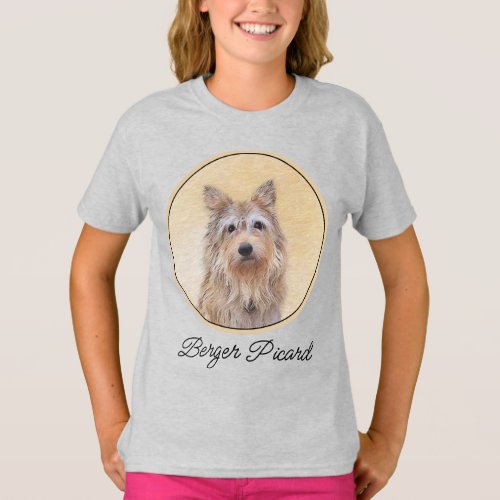 Berger Picard Painting _ Cute Original Dog Art T_S T_Shirt