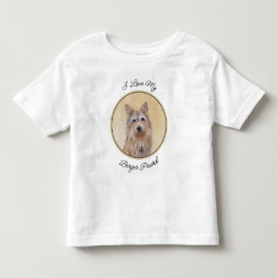 Berger Picard Painting - Cute Original Dog Art Toddler T-shirt