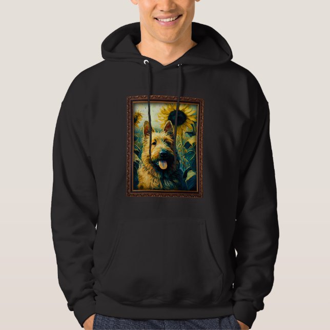 Berger Picard Painting Sunflower Flower Mom Women  Hoodie (Front)