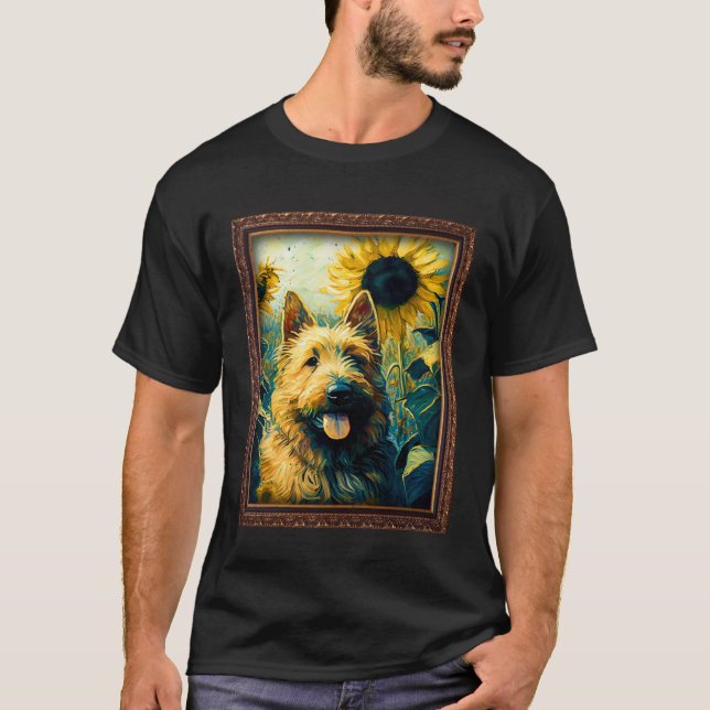 Berger Picard Painting Sunflower Flower Mom Women  T-Shirt (Front)