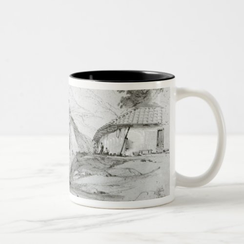 Bergers House Valparaiso 1834 Two_Tone Coffee Mug