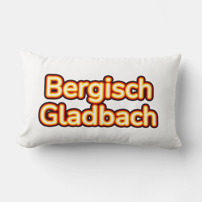 Bergisch Gladbach Deutschland Germany Lumbar Pillow (Front)