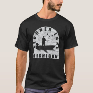 Bergner Lake Fishing Michigan T-Shirt