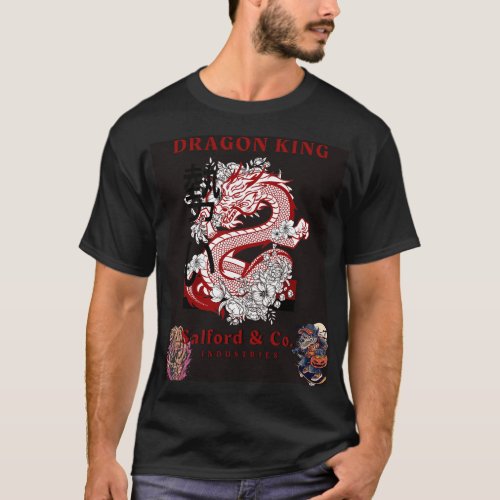 Beri luxurious mance dragon black t_shirt T_Shirt