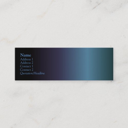 Beribboned Profile Card Business Cards