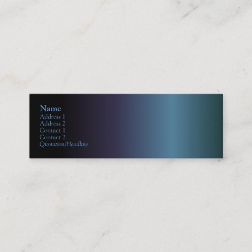 Customizable Beribboned Profile Card Business Cards