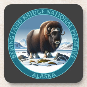 Bering Land Bridge National Preserve Alaska Beverage Coaster