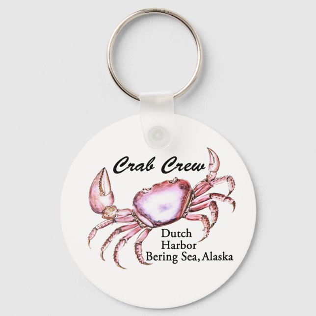 Bering Sea Alaska Crab Fishing Keychain (Front)