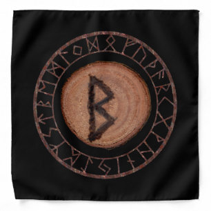 Berkano Elder Futhark Rune Bandana