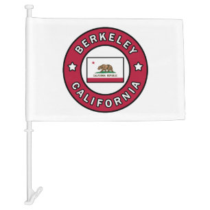 Berkeley California Car Flag