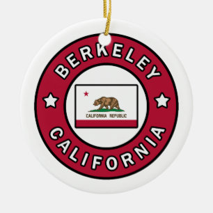 Berkeley California Ceramic Ornament