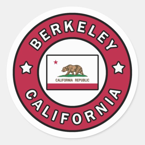 Berkeley California Classic Round Sticker