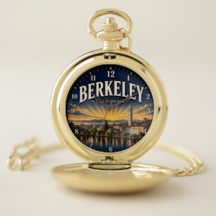 Berkeley California Golden State College Pocket Watch