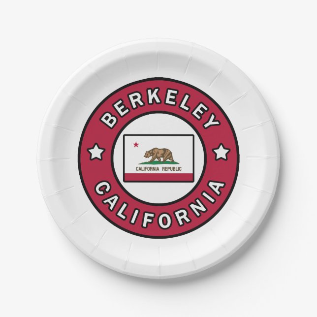 Berkeley California Paper Plates (Front)