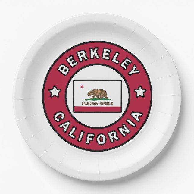Berkeley California Paper Plates (Front)