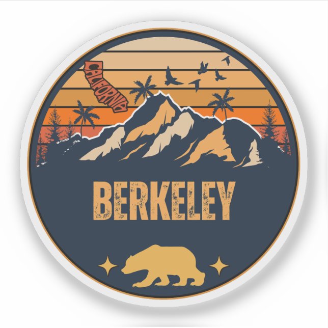 Berkeley, California Sticker (Front)