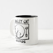 Berkeley Cat Logo merch Two-Tone Coffee Mug (Front Left)