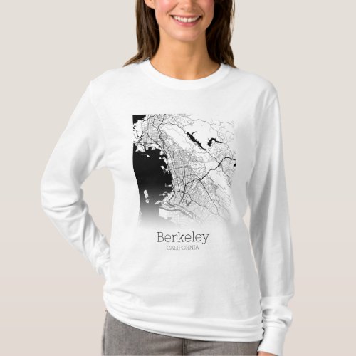 Berkeley City Map T_Shirt