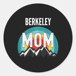 Berkeley Mom Mama Mom Mothers Day Classic Round Sticker