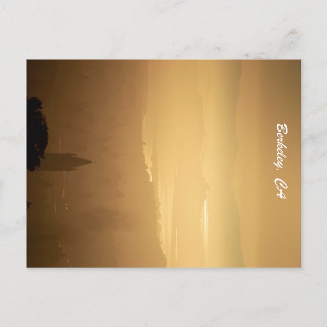 Berkeley Postcard -- Sunset from Grizzly Peak (Front)