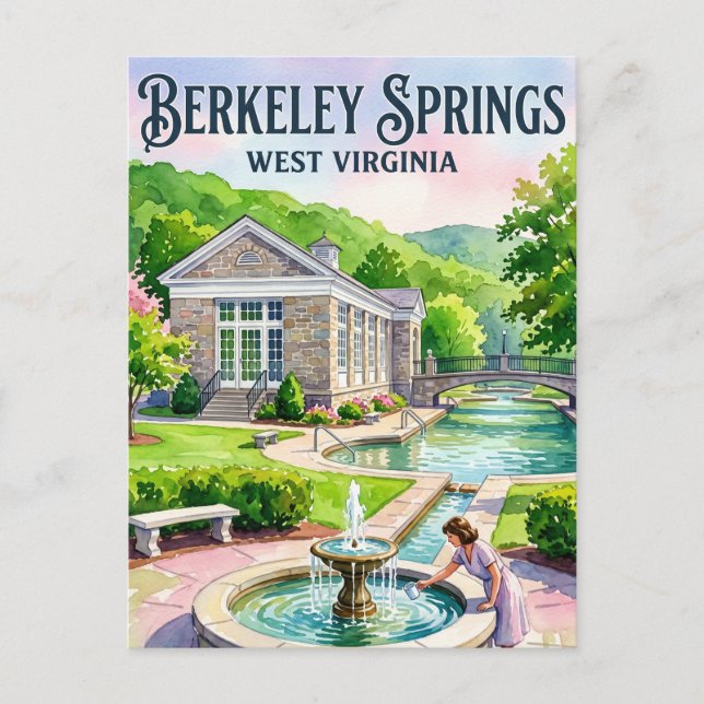 Berkeley Springs State Park USA Postcard (Front)