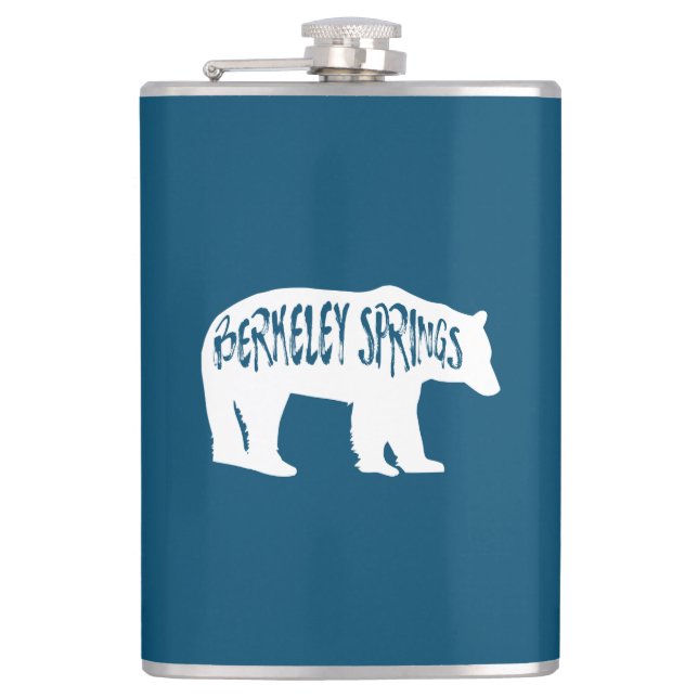 Berkeley Springs West Virginia Bear Flask (Front)