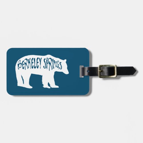 Berkeley Springs West Virginia Bear Luggage Tag