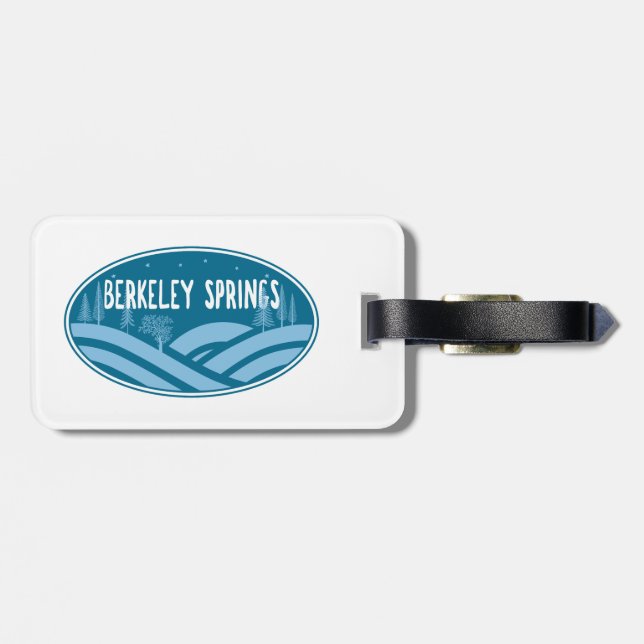 Berkeley Springs West Virginia Outdoors Luggage Tag (Back Horizontal)
