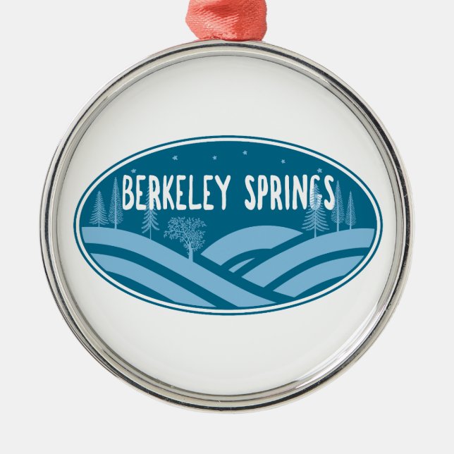 Berkeley Springs West Virginia Outdoors Metal Ornament (Front)