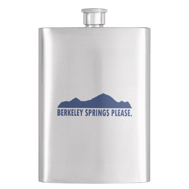 Berkeley Springs West Virginia Please Flask (Front)