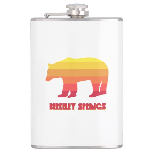 Berkeley Springs West Virginia Rainbow Bear Flask