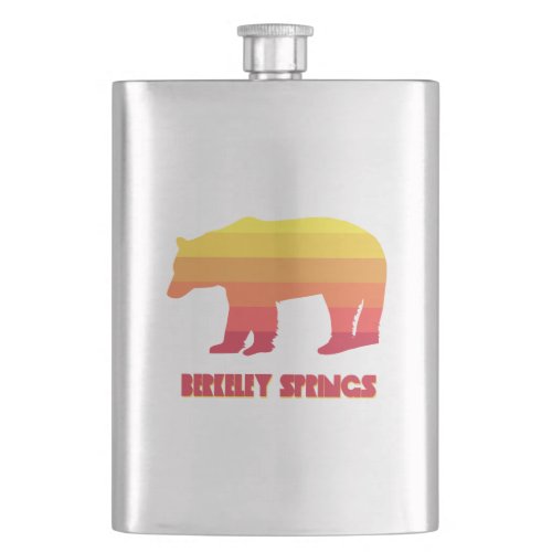 Berkeley Springs West Virginia Rainbow Bear Flask