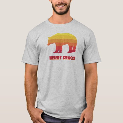 Berkeley Springs West Virginia Rainbow Bear T_Shirt