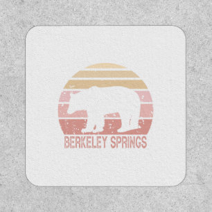 Berkeley Springs West Virginia Retro Bear Patch