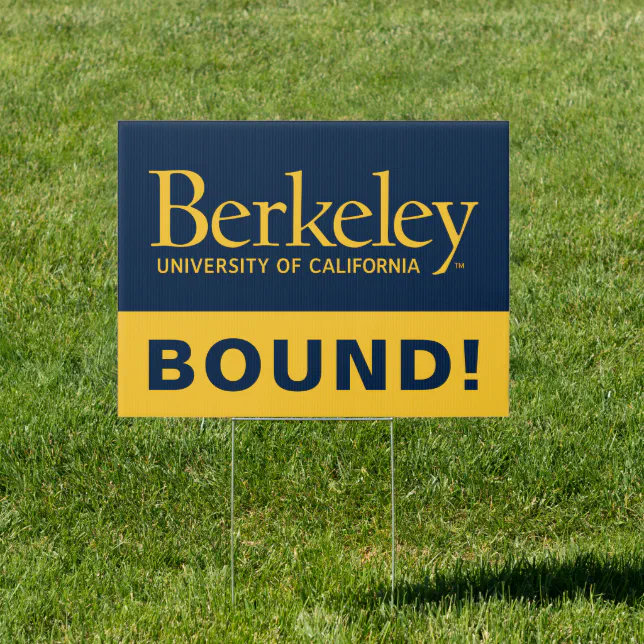 Berkeley Wordmark | College Bound Sign | Zazzle