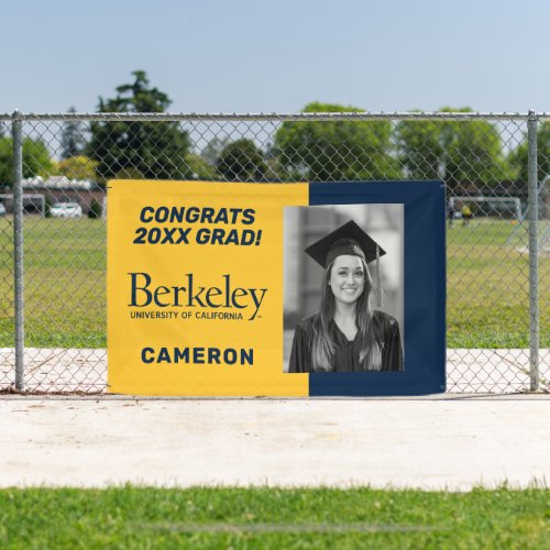 Berkeley Wordmark  Congrats Grad Banner