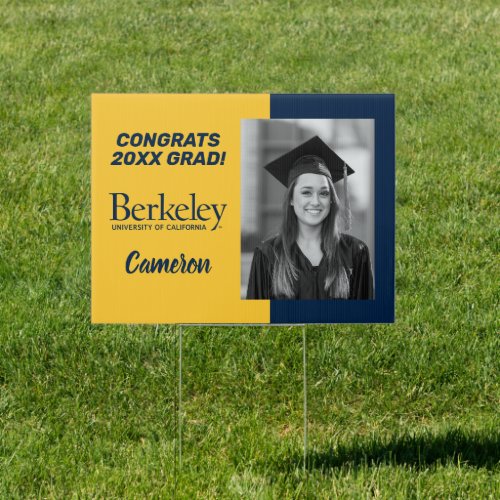 Berkeley Wordmark  Congrats Grad Sign