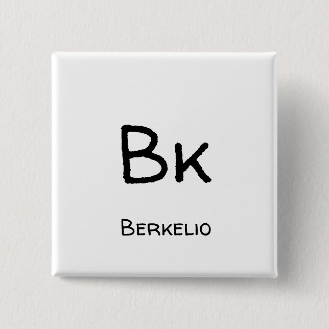 Berkelio - Bk Pinback Button (Front)