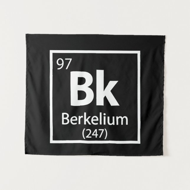 Berkelium - Berkeley Science Periodic Table Tapestry (Front (Horizontal))