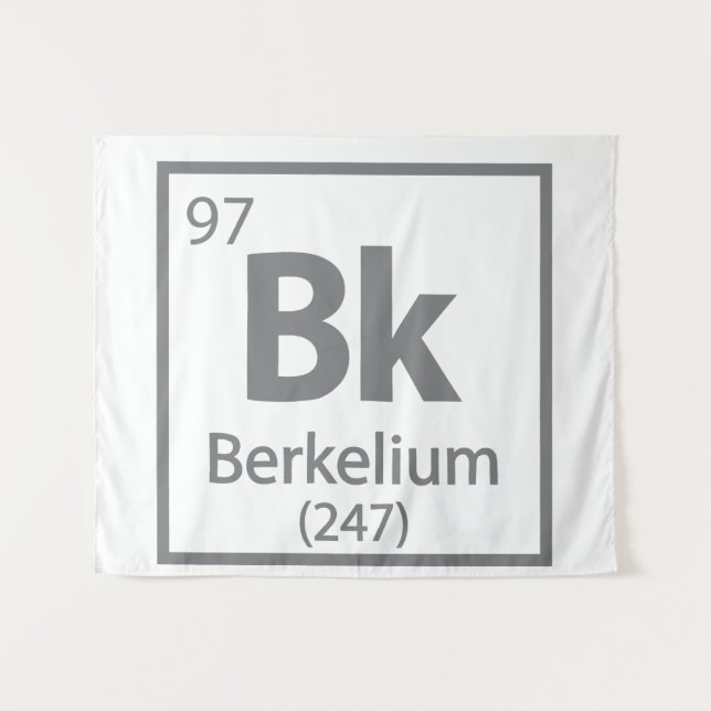Berkelium - Berkeley Science Periodic Table Tapestry (Front (Horizontal))