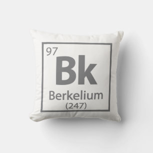Berkelium - Berkeley Science Periodic Table Throw Pillow